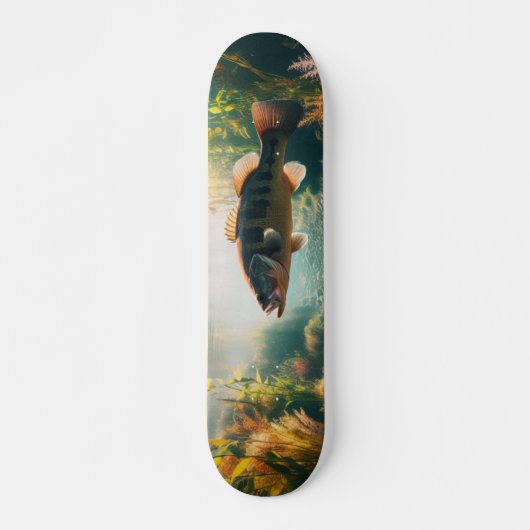 Onderwater grote mondbas skateboard (Voorkant)