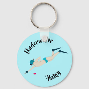 Onderwater Hockey Sleutelhanger
