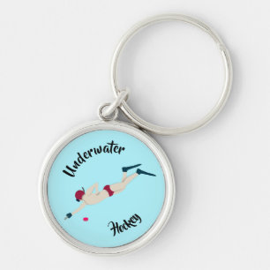 Onderwater Hockey Sleutelhanger