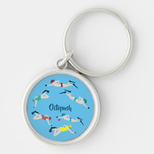 Onderwater Hockey Sleutelhanger (Voorkant)