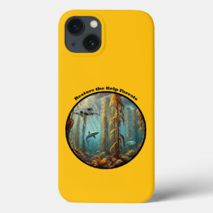 Onderwater Kelp Forest met vis en kreeft URM iPhone 13 Hoesje