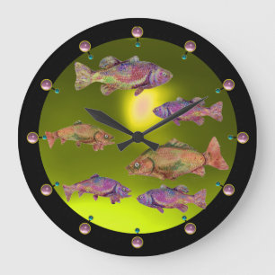 ONDERWATER / KLORFUL RAINBOW TROUW geel Grote Klok