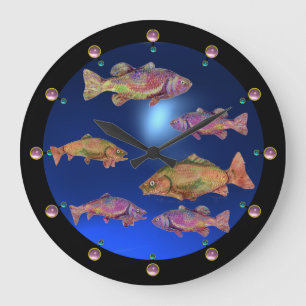 ONDERWATER / KLORFUL RAINBOW TROUWEN Blauw Grote Klok