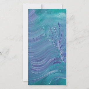 Onderwater Magie Unieke Kleurrijke Abstracte Kunst Bedankkaart