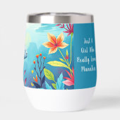 Onderwater Manatee en Floral Fantasy Art (Achterkant)