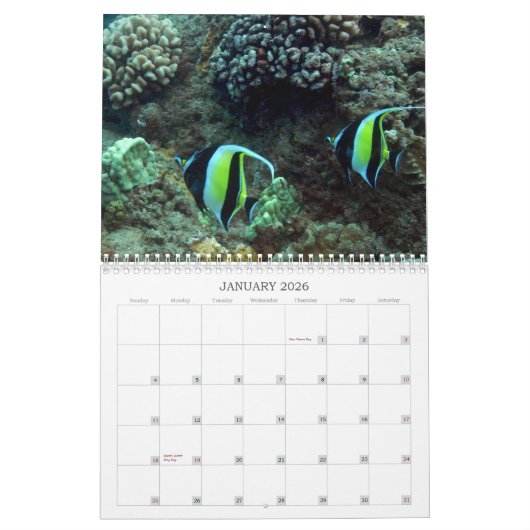 Onderwater Maui Kalender (Jan 2026)