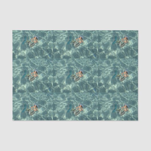 Onderwater Mermaid Tissuepapier (Voorkant)