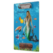 Onderwater Mermaid Treasure Hunt Fantasy Blue Klembord (Links)