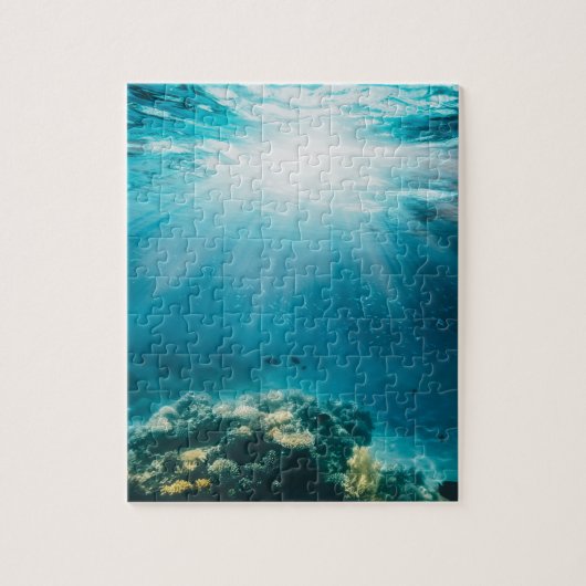 Onderwater onder Zee Oceaanwater Legpuzzel (Verticaal)
