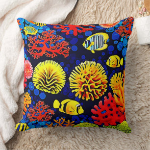 Onderwater Reef Life Bright Design Kussen