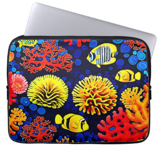 Onderwater Reef Life Bright Design Laptop Sleeve