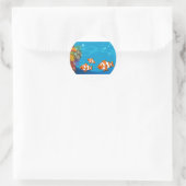 Onderwater Ronde Sticker (Tas)