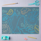 Onderwater Scène Zeeschelpen Decoupage Tissuepapier (Craft)
