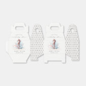 Onderwater Seahorse Seaweed Coral Wedding Bedankdoosjes (Uitgevouwen)