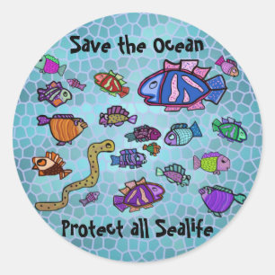 Onderwater Sealife Ocean Stickers