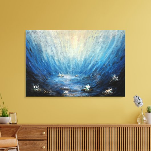 Onderwater sereniteit canvas (Insitu (Woonkamer))