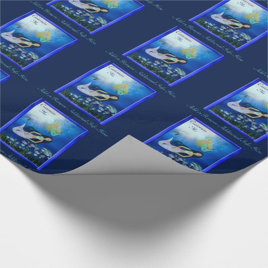 Onderwater spelen (Zeemeermin) Cadeaupapier (Hoek)