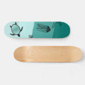 Onderwater thema patroon skateboard (Horizontaal)
