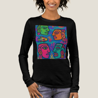 Onderwater Tribal Faces – Neon Ocean Tanktop