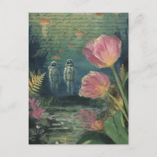 Onderwater Tulp Verkenners Collage Briefkaart