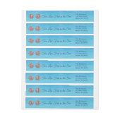 Onderwater Twee Minder Vissen in het Zee Adreslabe (Vel)