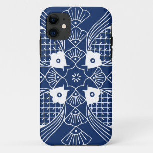 Onderwater Vissen Ontwerp met Blauwe Achtergrond iPhone 11 Hoesje