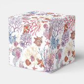 Onderwater Waterverf Compositie Reeks ontwerp 3 Bedankdoosjes (Achterkant)