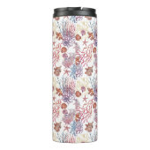 Onderwater Waterverf Compositie Reeks ontwerp 3 Thermosbeker (Achterkant)