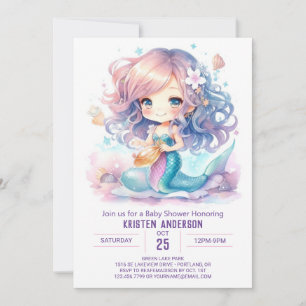 Onderwater Wonderland Baby shower van de Zeemeermi Kaart
