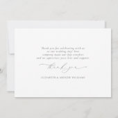 Onderwater zeewier | Seashell Wedding Bedankkaart (Achterkant)