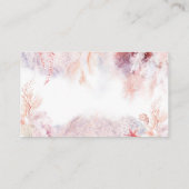 Onderwater Zeewier | Zeeschelp Bruiloft Website Informatiekaartje (Achterkant)