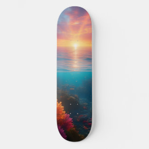 Onderwater Zonsondergang Tropisch 1 Skateboard