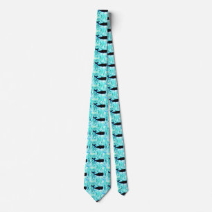 onderwater zwemwalvissen blauw Thunder_Cove Stropdas