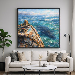 Onderwaterbezoeker - Kunst in pastelstijl schilder Poster