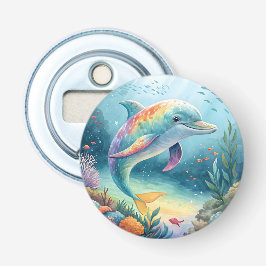 onderwaterdolfijn button flesopener