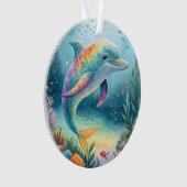 onderwaterdolfijn ornament (voorkant)