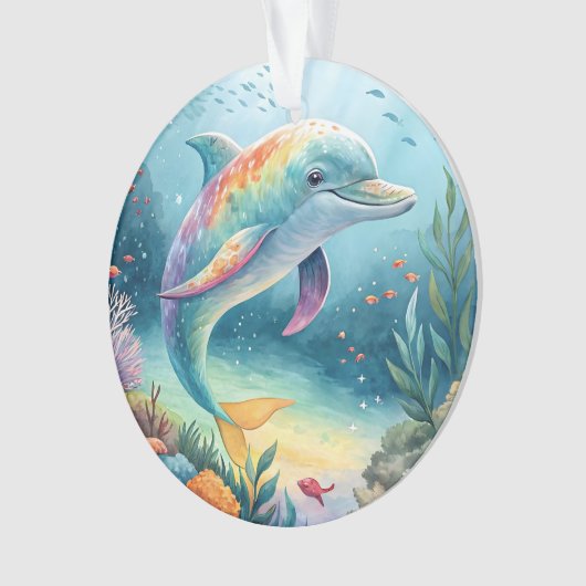 onderwaterdolfijn ornament (voorkant)
