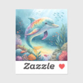 onderwaterdolfijn sticker (Vel)
