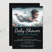 Onderwaterdromen - Baby shower Kaart (Voorkant / Achterkant)