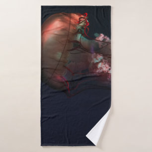 ONDERWATERFOTO VAN TWEE RODE JELLYFISH BADHANDDOEK