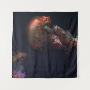 ONDERWATERFOTO VAN TWEE RODE JELLYFISH WANDKLEED