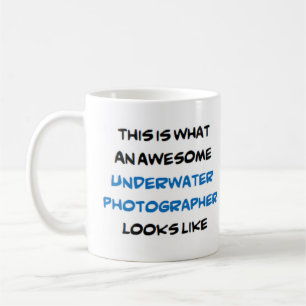 onderwaterfotograaf, geweldige koffiemok