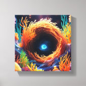 onderwaterkoraalvortex canvas afdruk (Voorkant)