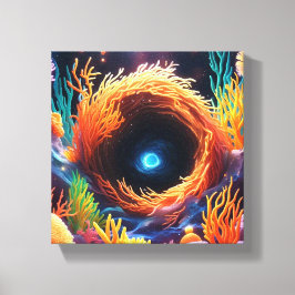 onderwaterkoraalvortex canvas afdruk