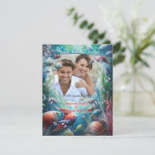 Onderwaterkunst van vis en koraal in acryl aankondiging (Staand voorkant)