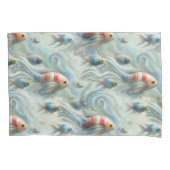 Onderwaterkunst van vis en koraal in acrylverf kussensloop (Voorkant)