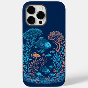 Onderwaterlandschap kleurrijke vissen en koraalrif Case-Mate iPhone 14 pro max hoesje