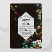 onderwaterriffen Folie Folie Uitnodiging (Voorkant)