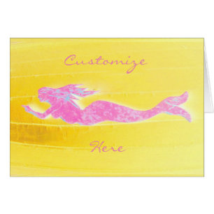 onderwaterroze mermaid notecard