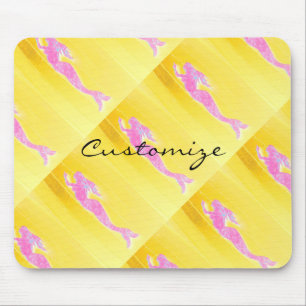 onderwaterroze zeemeerminnen zwemmen muismat